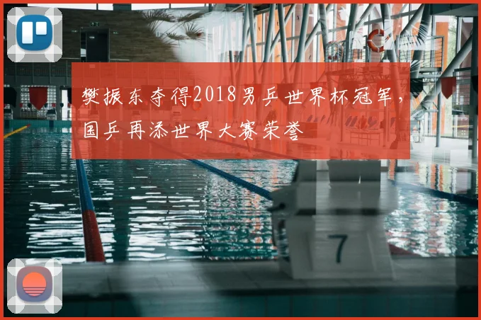 樊振东夺得2018男乒世界杯冠军,国乒再添世界大赛荣誉